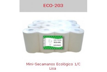 Saco de 12 Rollos minisecamanos 1 capa Eco Ref.Eco-203