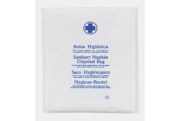 Paquete de 500 Bolsas higiénicas 17x30 cms. GG.50 blancas