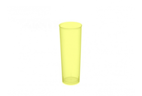 Caja de 500 Vasos tubo polipropileno irrompibles 330 cc amarillos