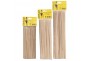 Pack de 10 paquetes de 100 Brochetas bambú de 25 cms.